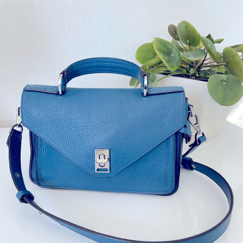 Rebecca Minkoff  blue cross body bag , adjustable shoulder strap.
